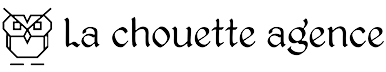 une chouette stylisée : logo Ma chouette agence